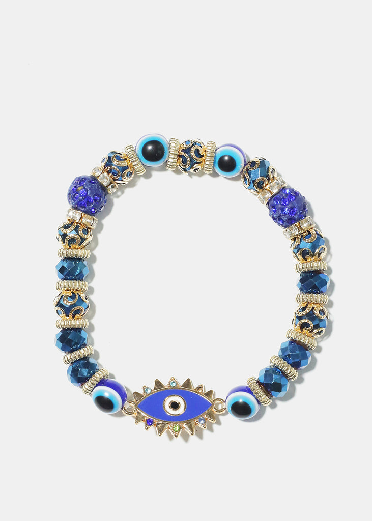 Evil Eye Bead Bracelet Blue JEWELRY - Shop Miss A