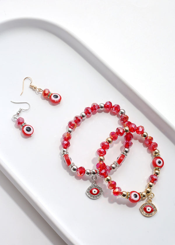 Evil Eye Bead & Earring Set  JEWELRY - Shop Miss A