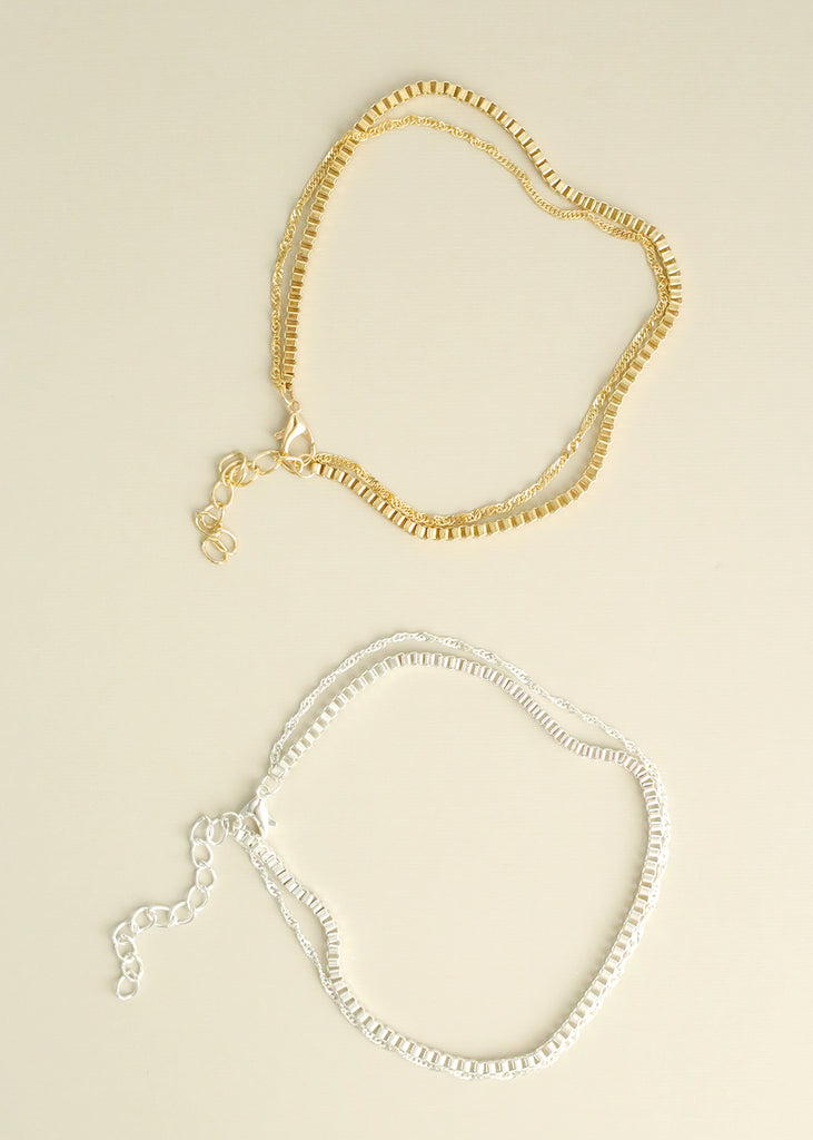 Double Layered Chain Anklet  JEWELRY - Shop Miss A