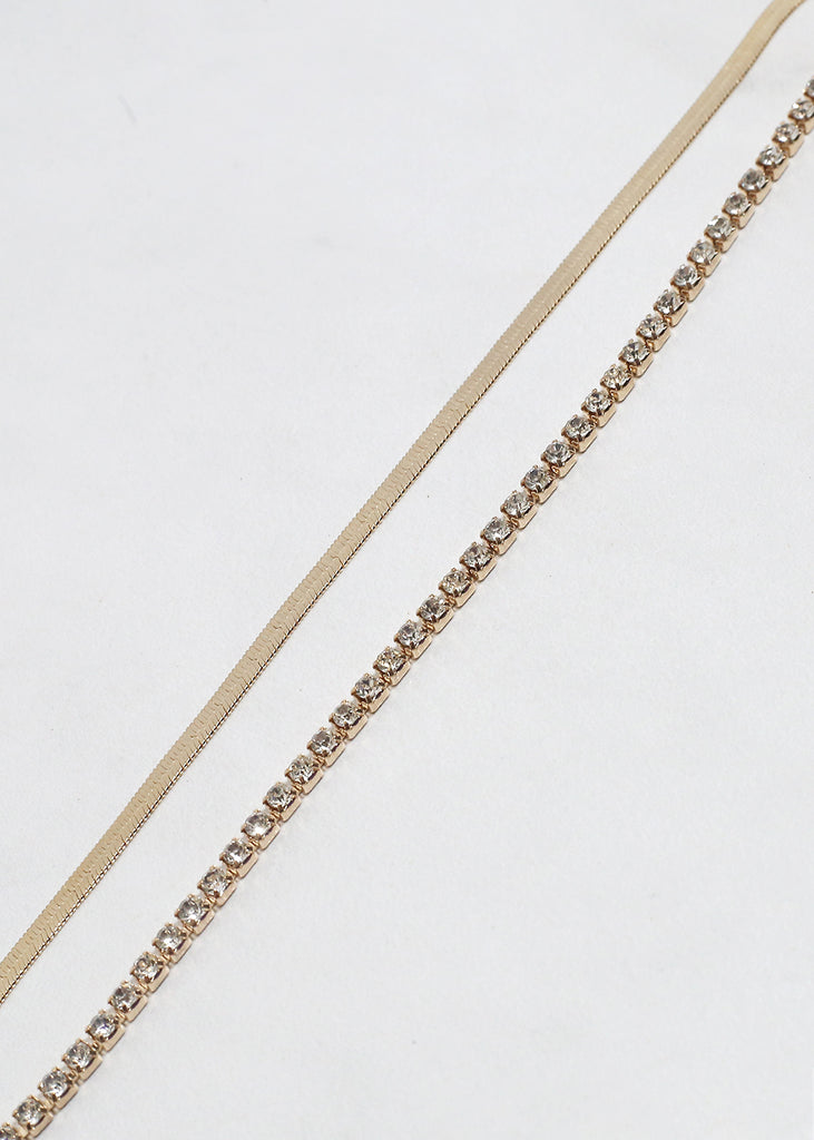 Double Layered Anklet Gold JEWELRY - Shop Miss A