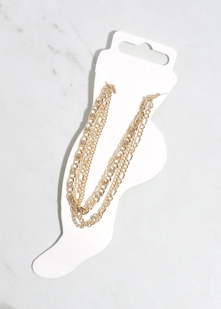 Classic Chain Anklet Gold JEWELRY - Shop Miss A