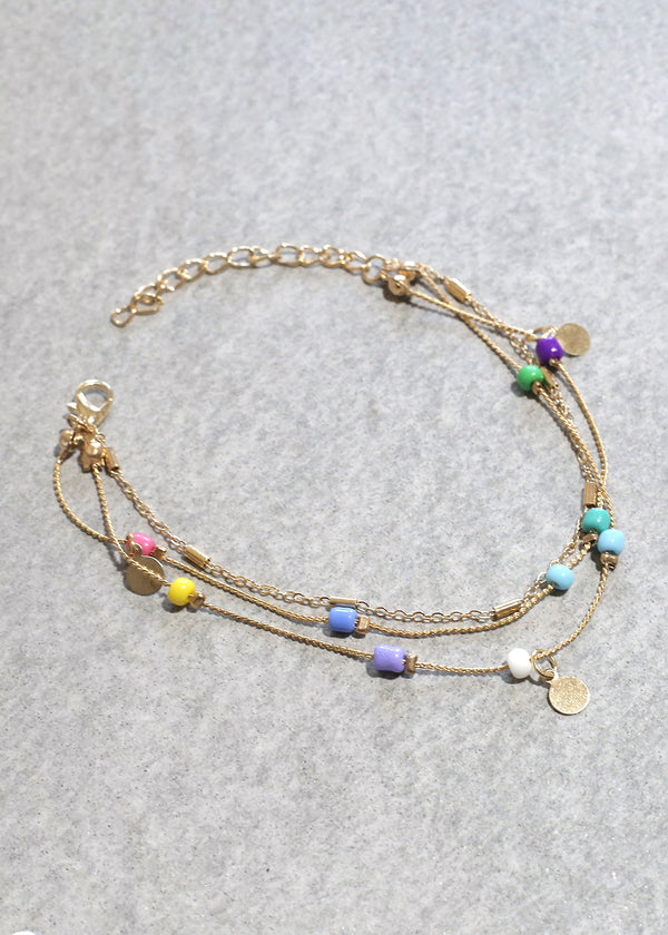 Color Beaded Anklet