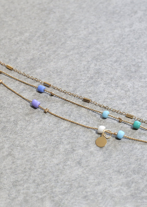 Color Beaded Anklet  JEWELRY - Shop Miss A