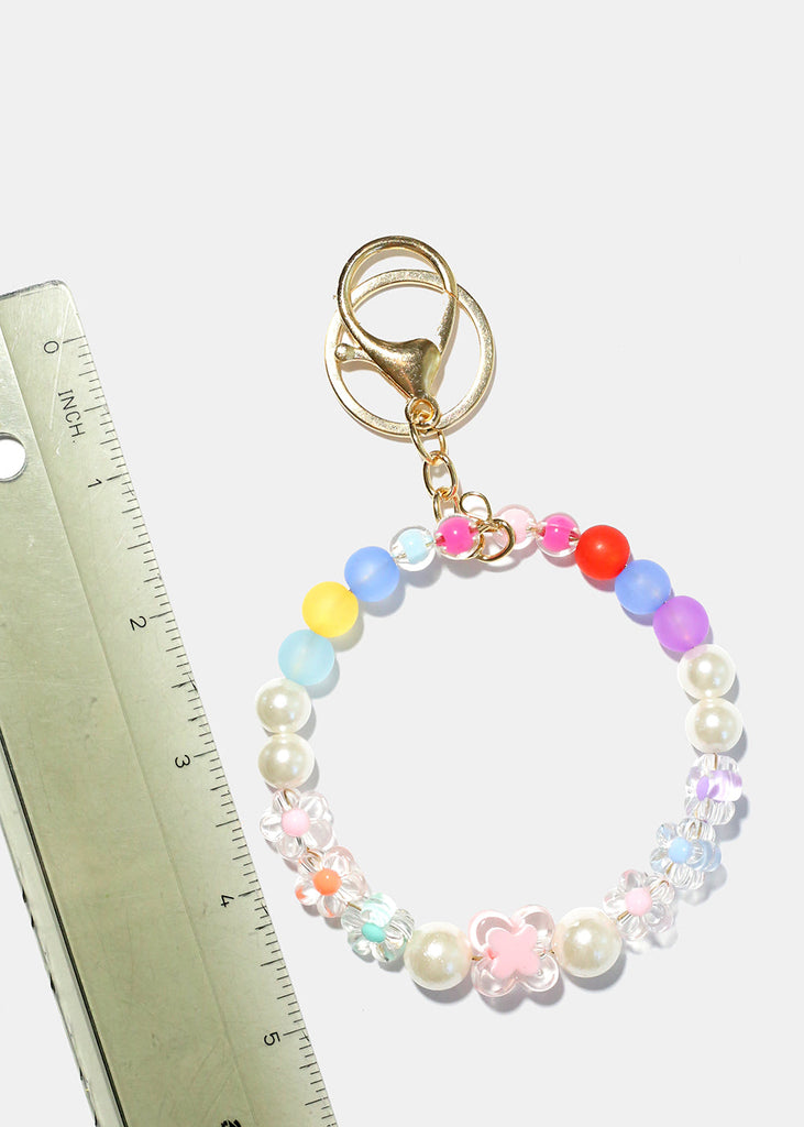 Beads & Flowers Key Ring  JEWELRY - Shop Miss A