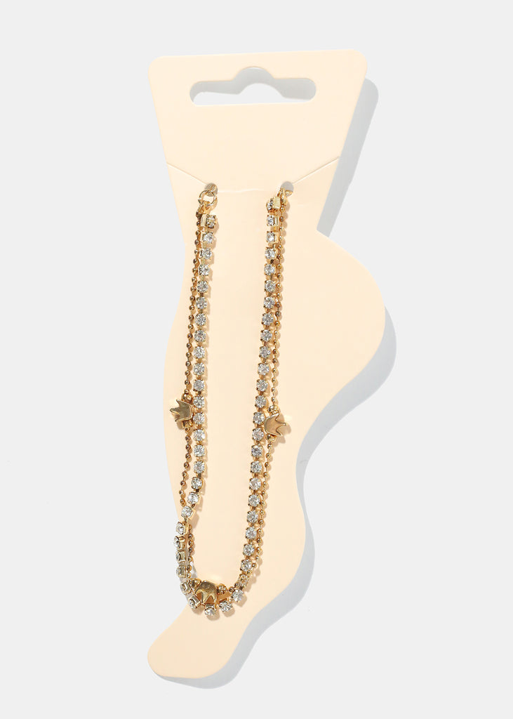 Crown Charm Anklet Gold JEWELRY - Shop Miss A