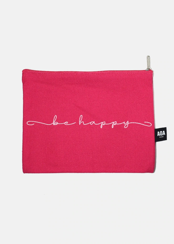 AOA Canvas Bag - Be Happy  COSMETICS - Shop Miss A