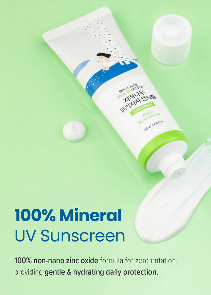 ROUND LAB Birch Juice Mild-Up UVLock Sunscreen 50ml Seoul Scandal - Shop Miss A