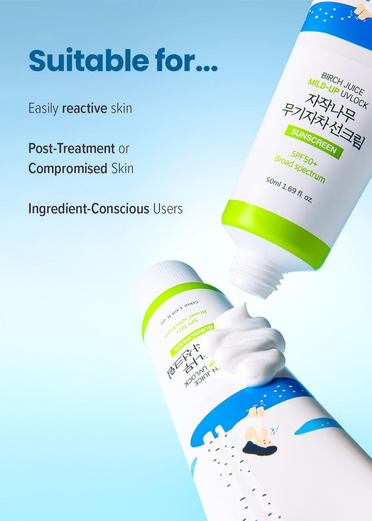 ROUND LAB Birch Juice Mild-Up UVLock Sunscreen 50ml Seoul Scandal - Shop Miss A