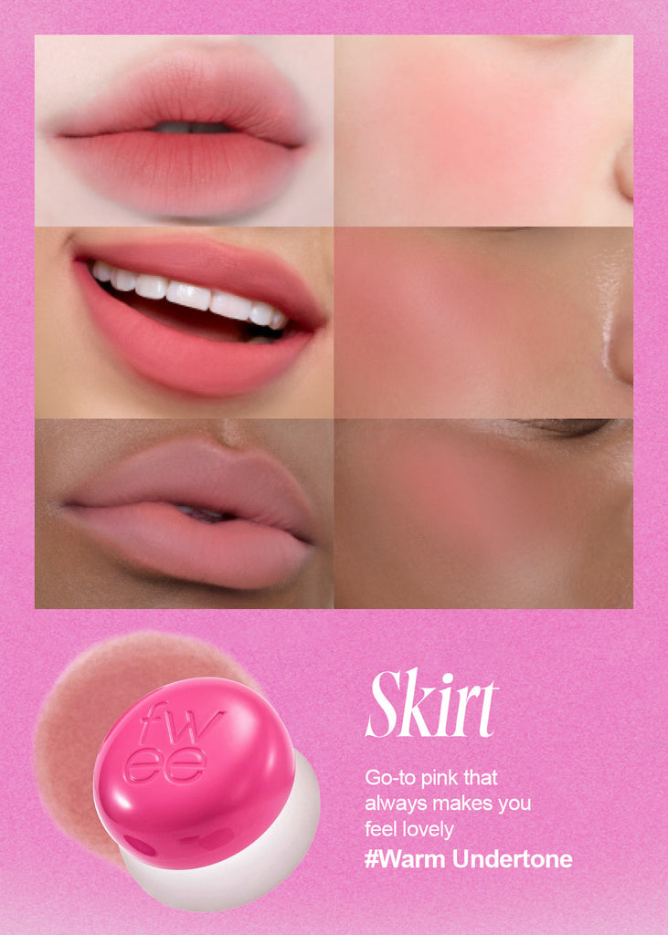 fwee Lip & Cheek Blurry Pudding Pot PK02 Skirt Seoul Scandal - Shop Miss A