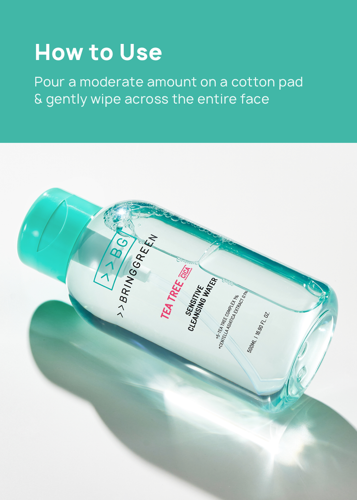 BRINGGREEN Tea Tree Cica Sensitive Cleansing Water 500ml Seoul Scandal - Shop Miss A