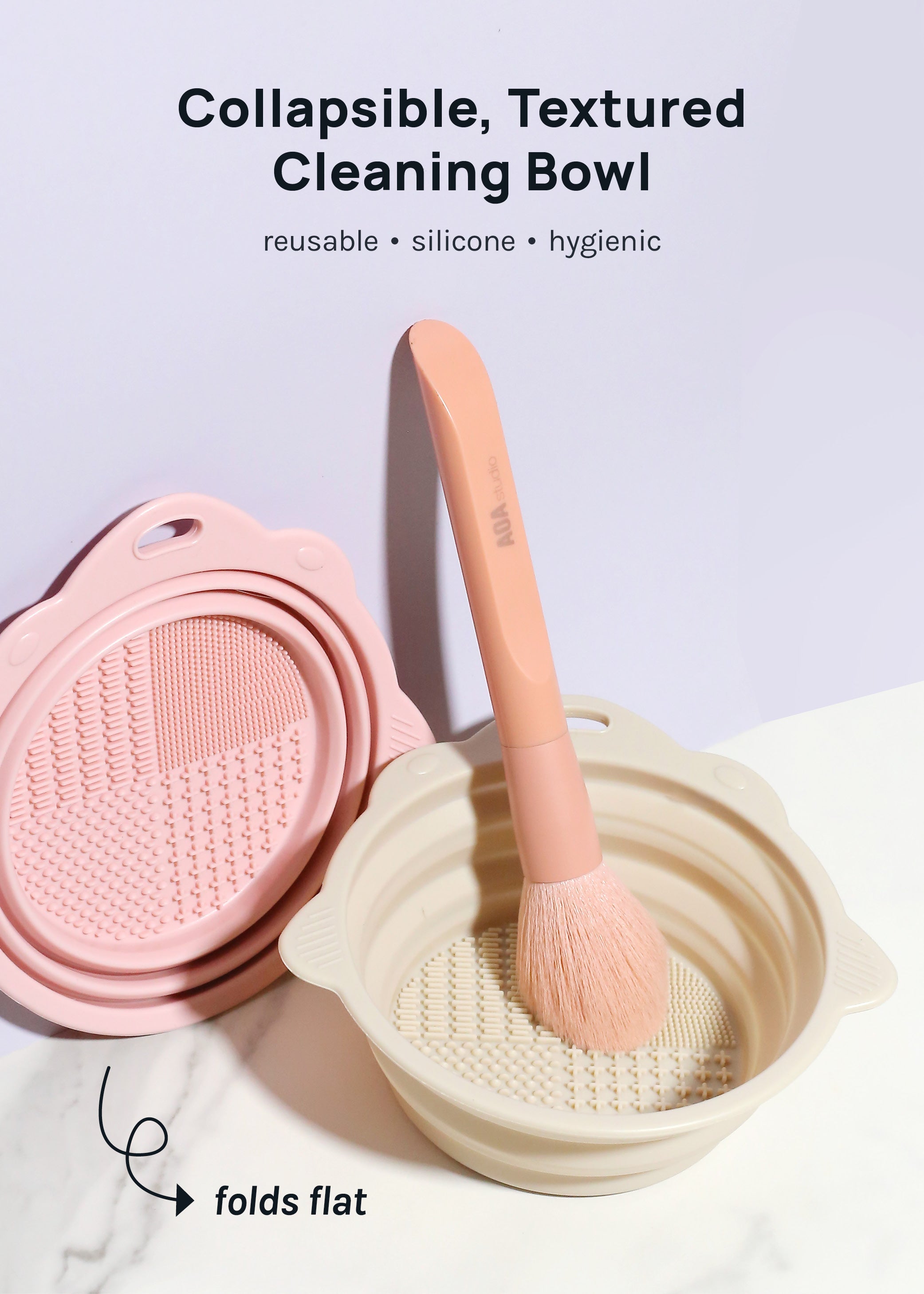 AOA Foldable Silicone Brush Cleaning Bowl – Shop Miss A