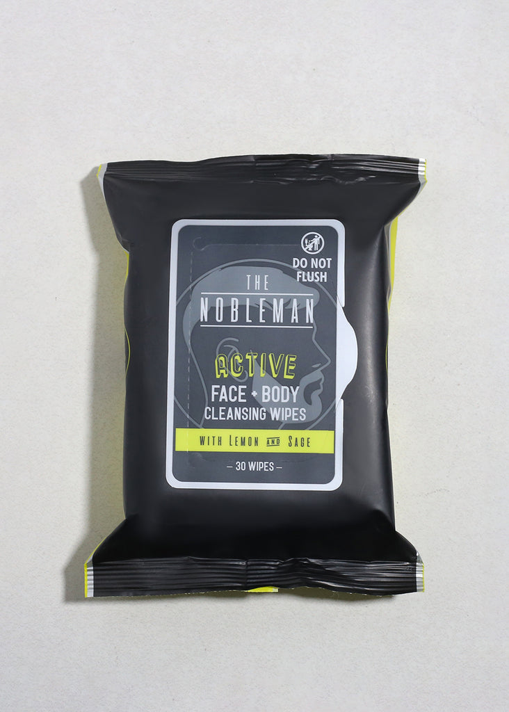 The Nobleman Active Face + Body Cleansing Wipes Active - Lemon & Sage COSMETICS - Shop Miss A
