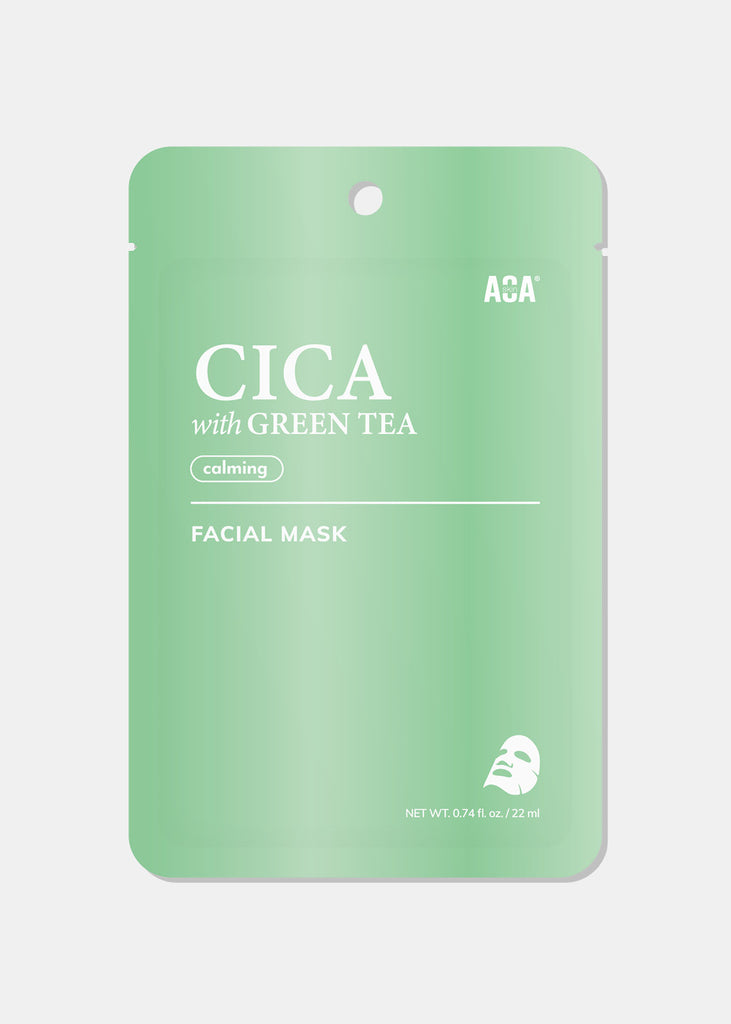 AOA Skin Cica with Green Tea Calming Facial Mask Skincare - Shop Miss A