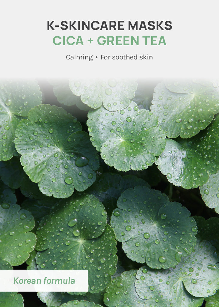 AOA Skin Cica with Green Tea Calming Facial Mask Skincare - Shop Miss A