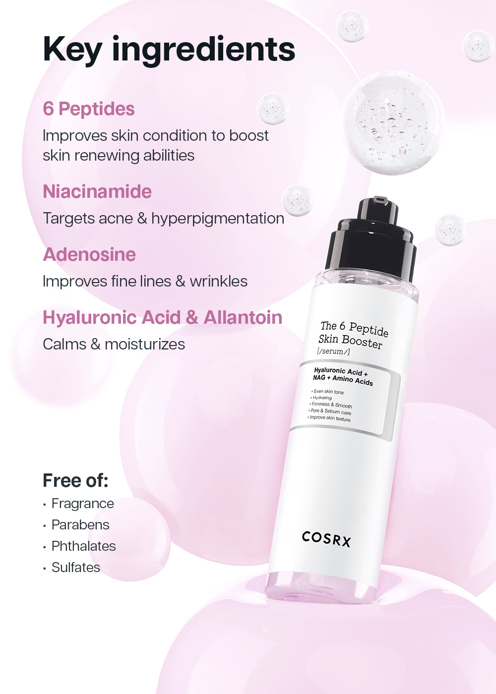 COSRX The 6 Peptide Skin Booster Serum 150ml – Shop Miss A