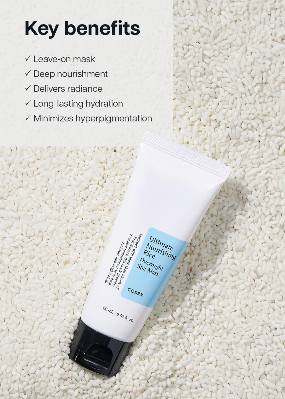 COSRX Ultimate Nourishing Rice Overnight Spa Mask 60ml – Shop Miss A