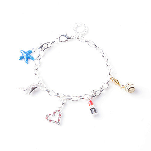 Silver Clear Italic Initial Q Dangle Charm CHARMS - Shop Miss A