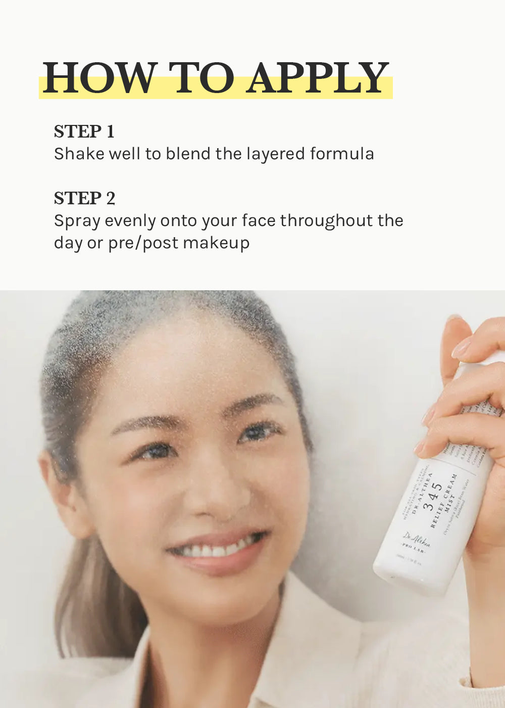 Dr. Althea 345 Relief Cream Mist 60ml – Shop Miss A