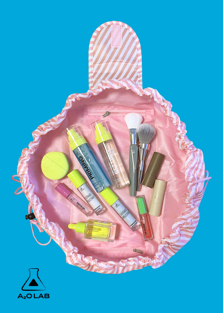drawstring makeup bag travel a2o Lab Drawstring Makeup Bag