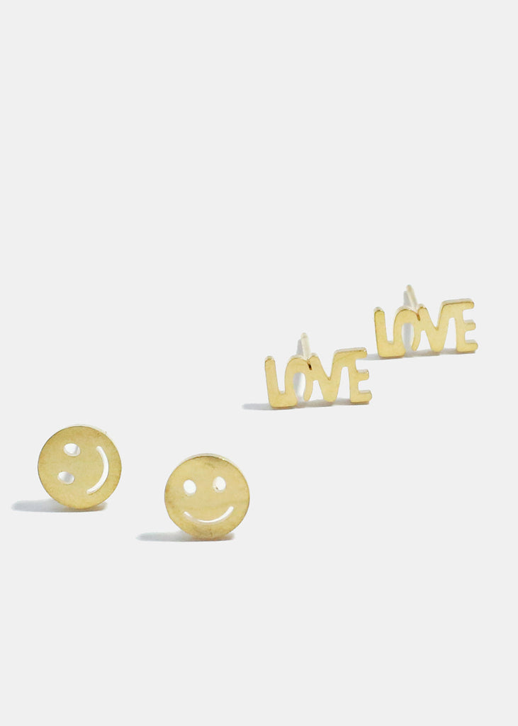 Love and Smile Stud Earrings  JEWELRY - Shop Miss A