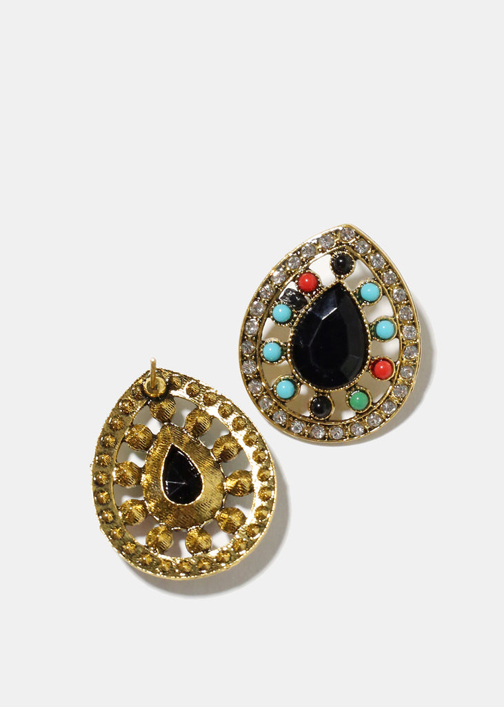 Teardrop Stone earrings  JEWELRY - Shop Miss A