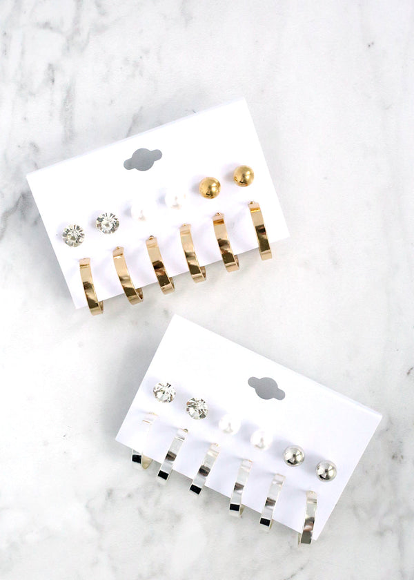 6 Pair Earring Set  JEWELRY - Shop Miss A