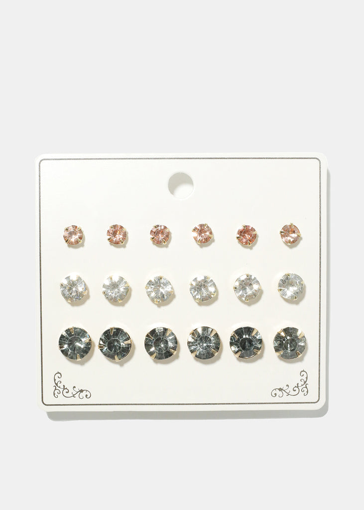 Crystal Earring Packet Black JEWELRY - Shop Miss A