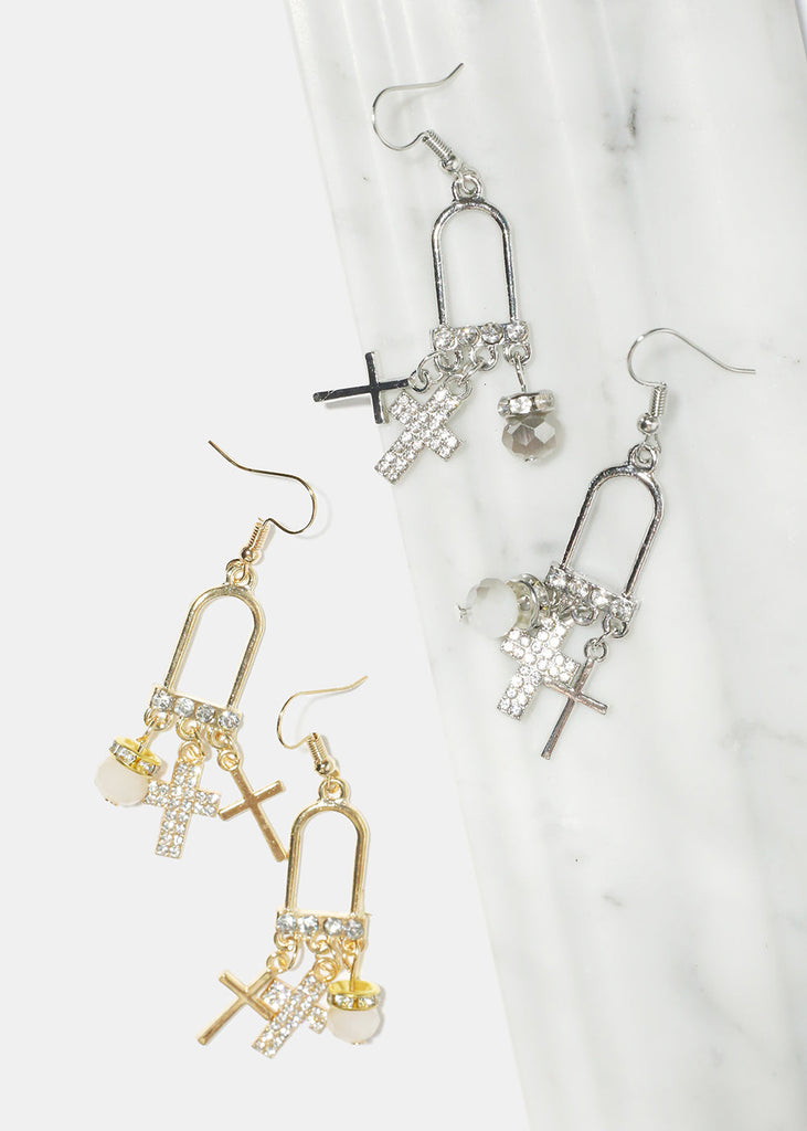 Dangle Cross Earrings  JEWELRY - Shop Miss A