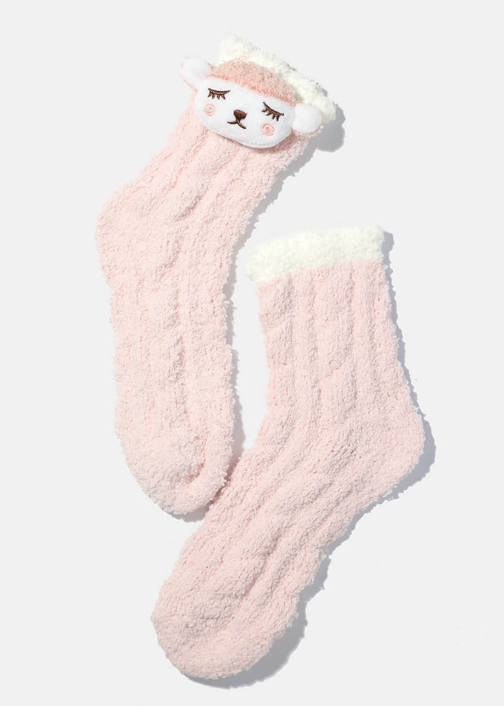 Miss A Icon Fuzzy Socks Lamb ACCESSORIES - Shop Miss A