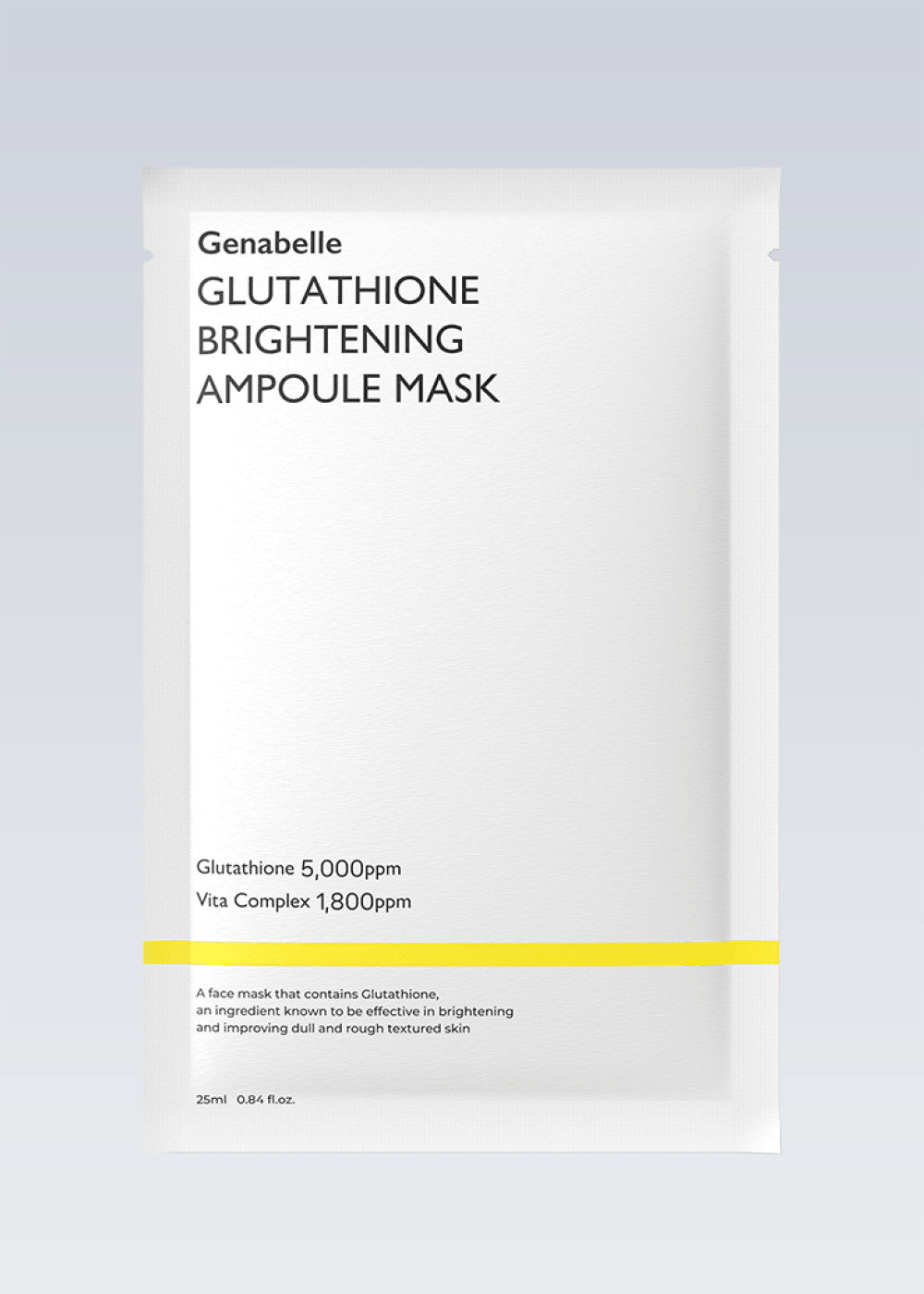 genabelle glutathione Brightening Ampoule Mask 1EA Kaerwell spicules in the formula Net Weight:100mg bpc 157 mental health