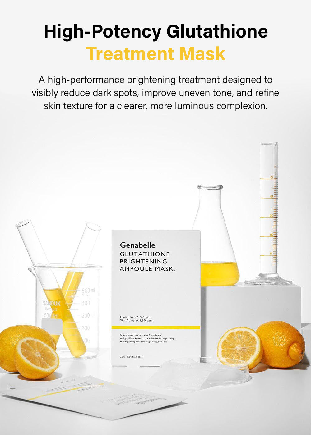 Genabelle Glutathione Brightening Ampoule Mask (1 Mask) – Shop Miss A