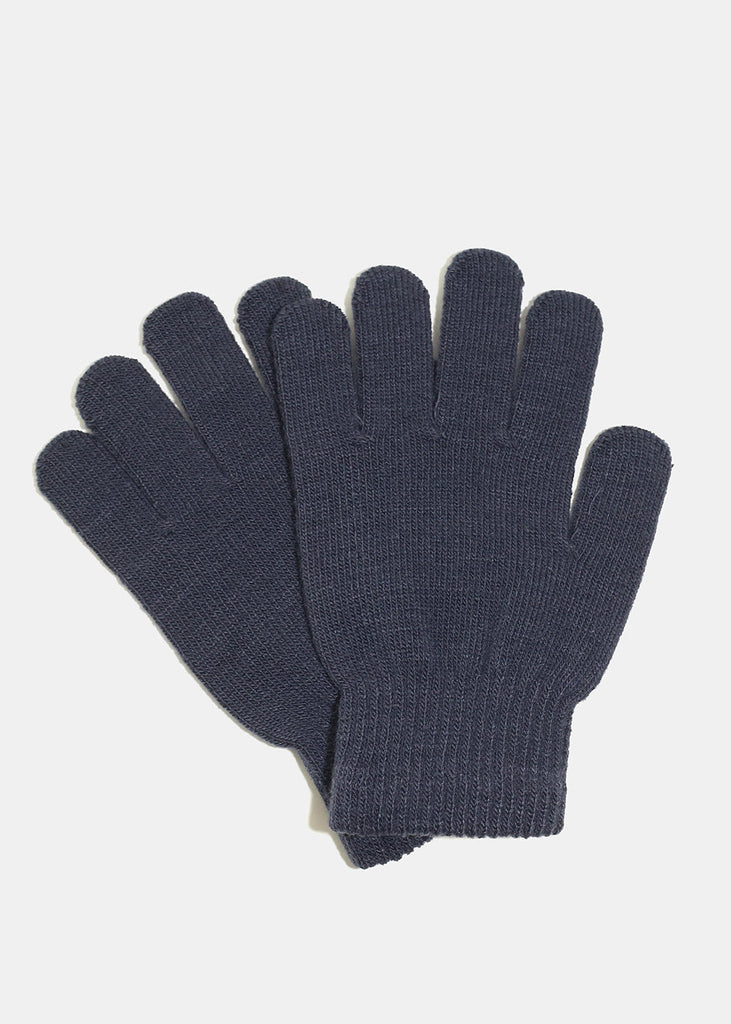 Cozy Winter Gloves Black Charcoal ACCESSORIES - Shop Miss A