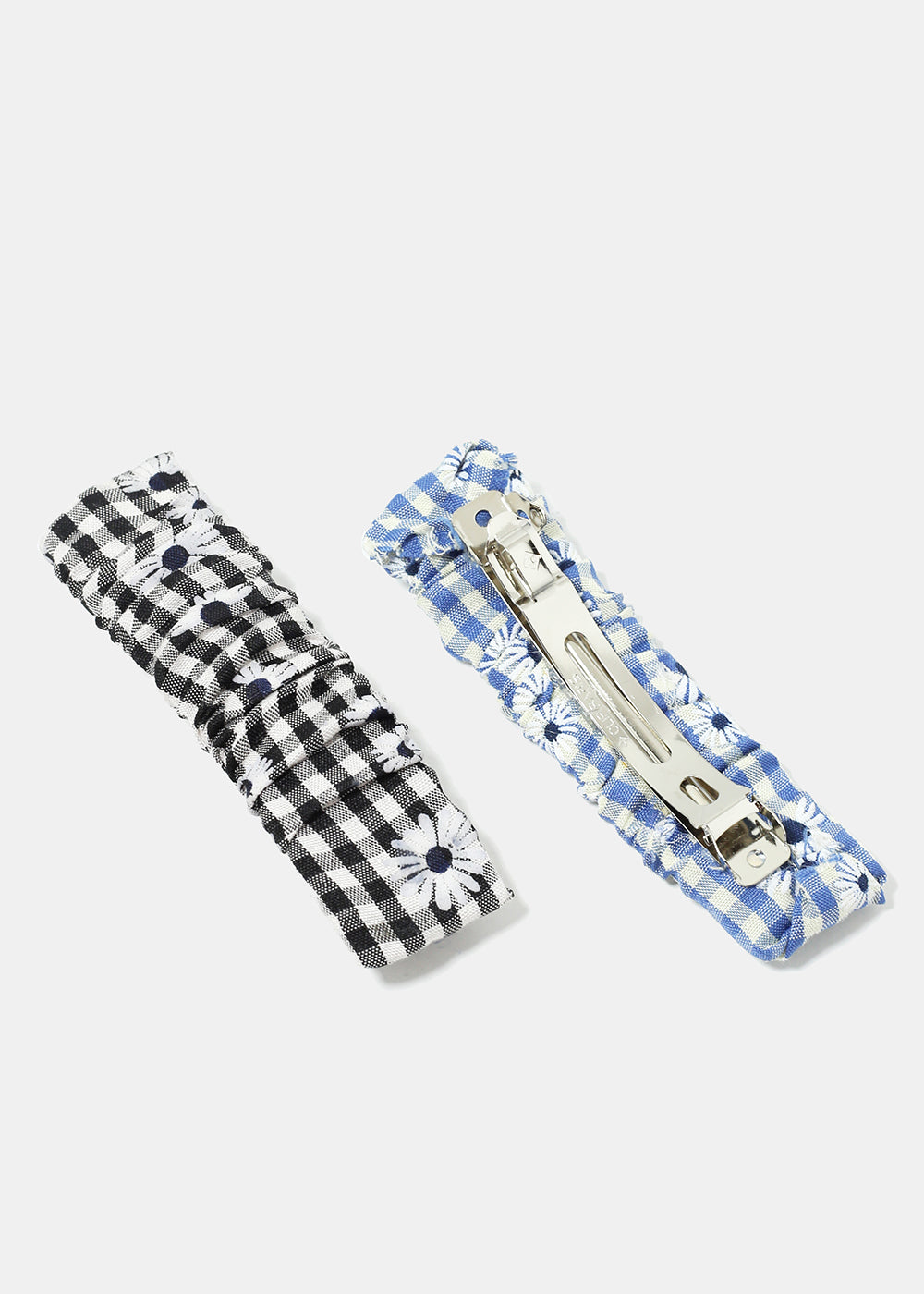 Plaid & Flower Print Hair Pin – Shop Miss A display picture 3