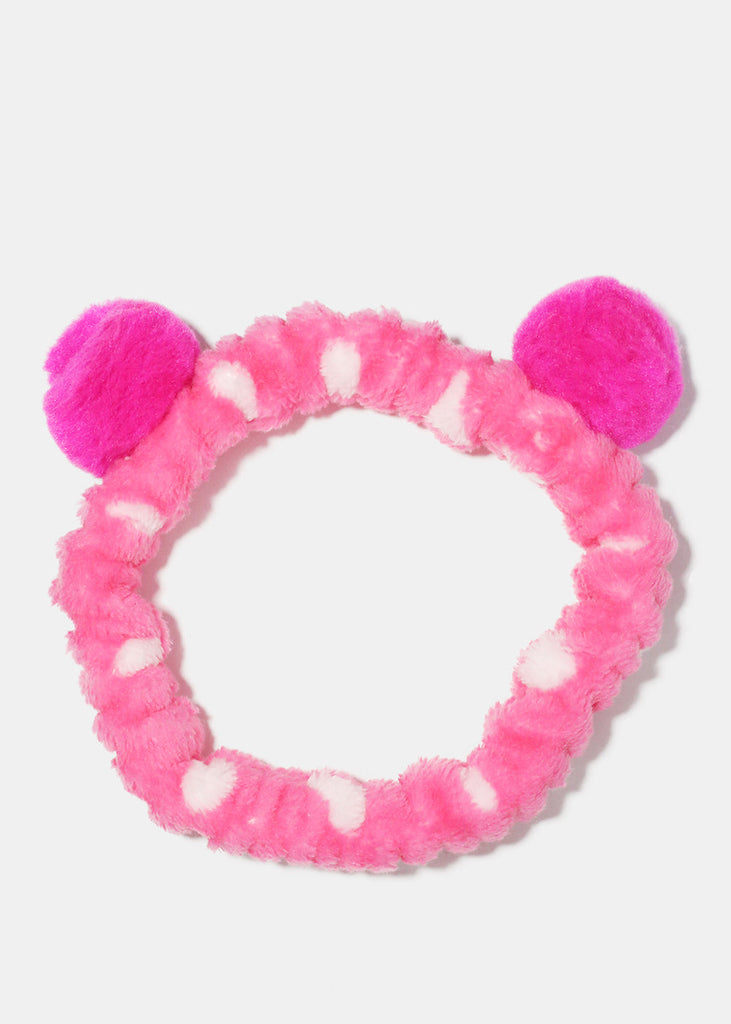 Polka Dot Spa Headband Pink HAIR - Shop Miss A