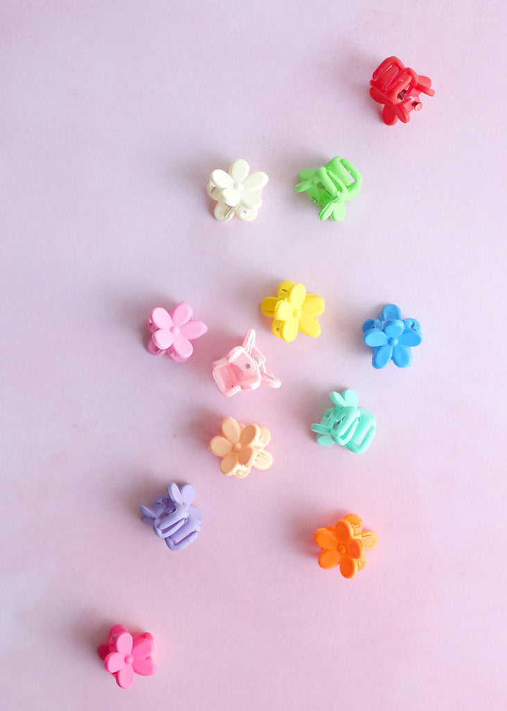 Mini Flower Colorful Jaw Clips  HAIR - Shop Miss A