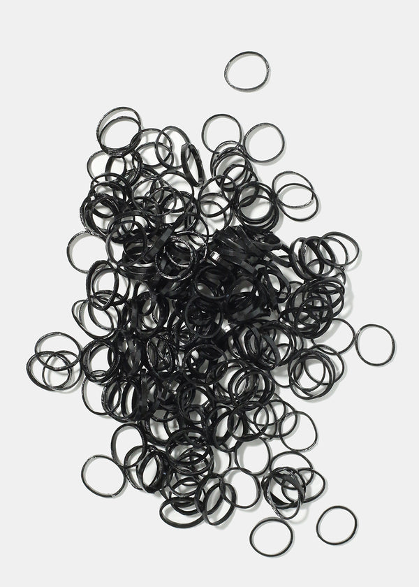 500 Piece Black Elastic Hair Ties