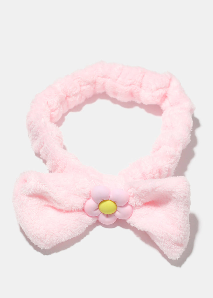 Flower & Bow Spa Headband L. Pink HAIR - Shop Miss A