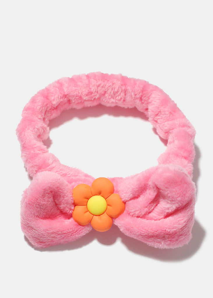 Flower & Bow Spa Headband Pink HAIR - Shop Miss A