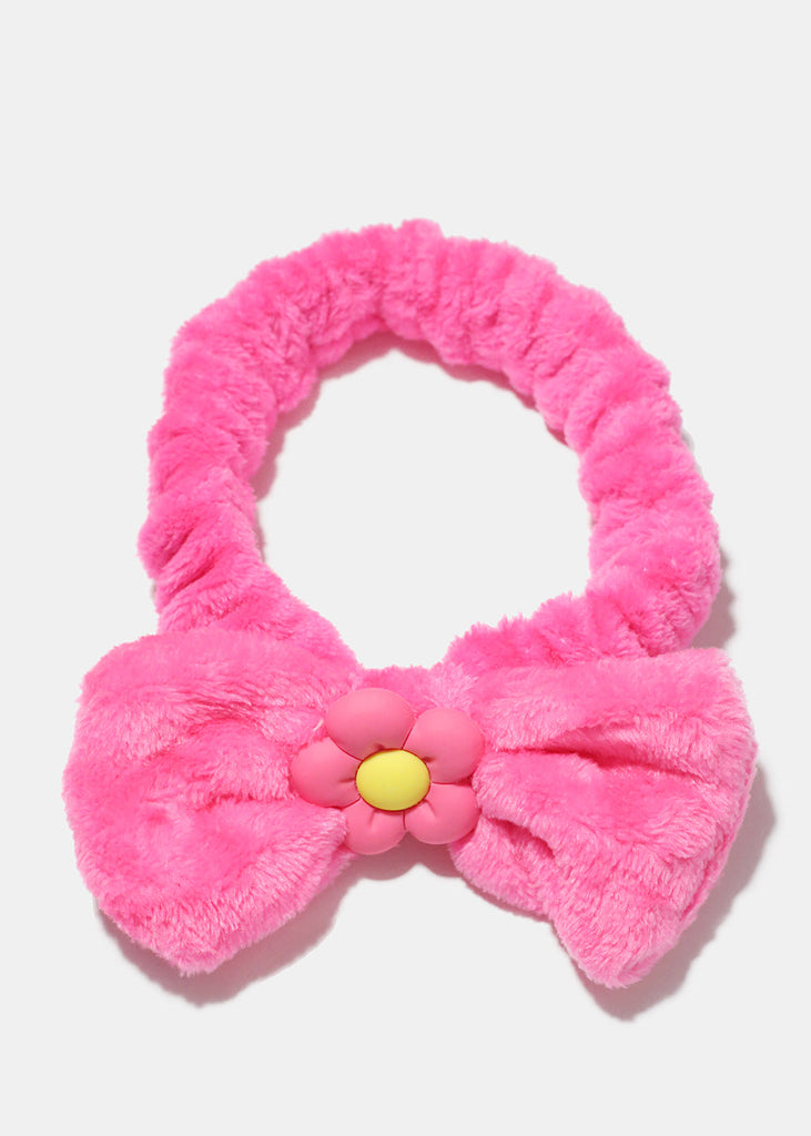 Flower & Bow Spa Headband D. Pink HAIR - Shop Miss A