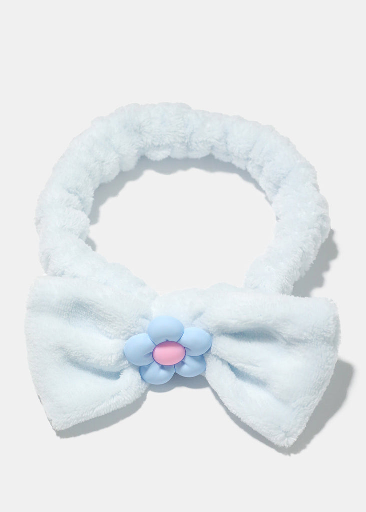 Flower & Bow Spa Headband Blue HAIR - Shop Miss A