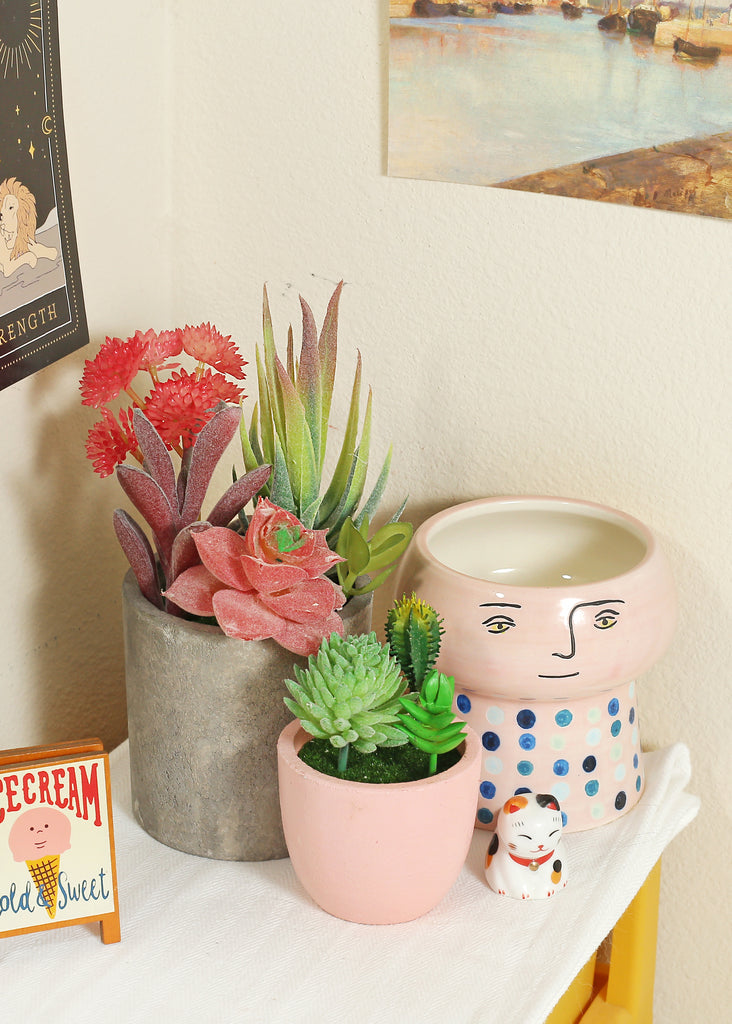 sweet pink succulent Official Key Items Artificial Succulents