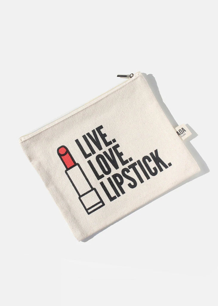 AOA Canvas Bag - Live Love Lipstick  COSMETICS - Shop Miss A