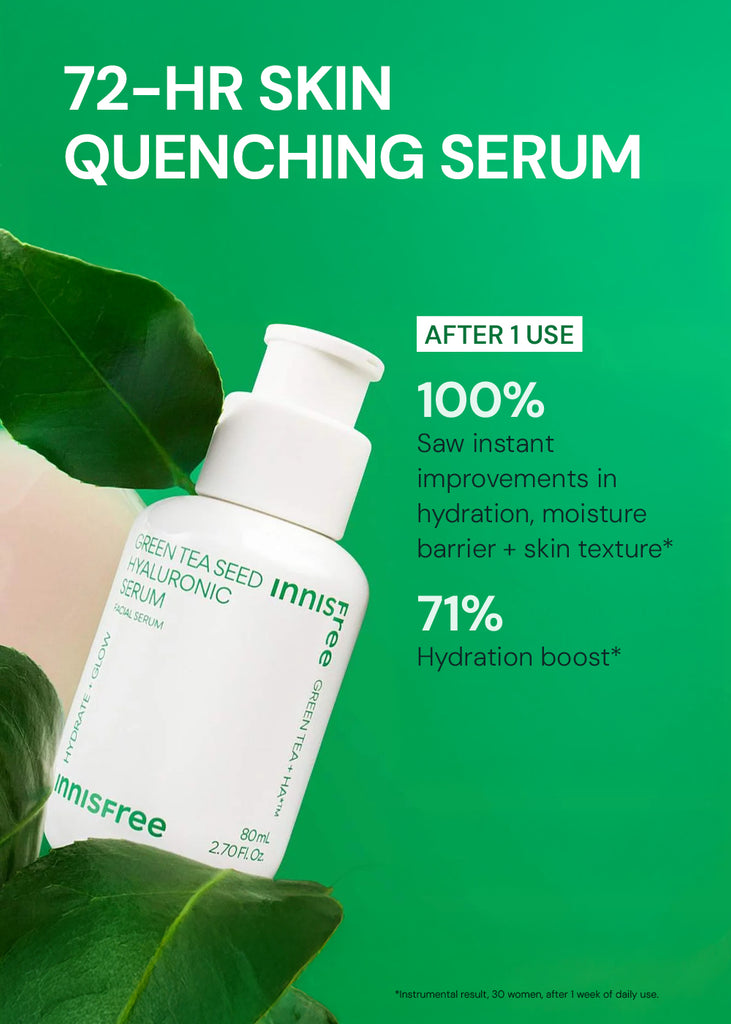 INNISFREE Green Tea Seed Hyaluronic Acid Serum 80ml Seoul Scandal - Shop Miss A