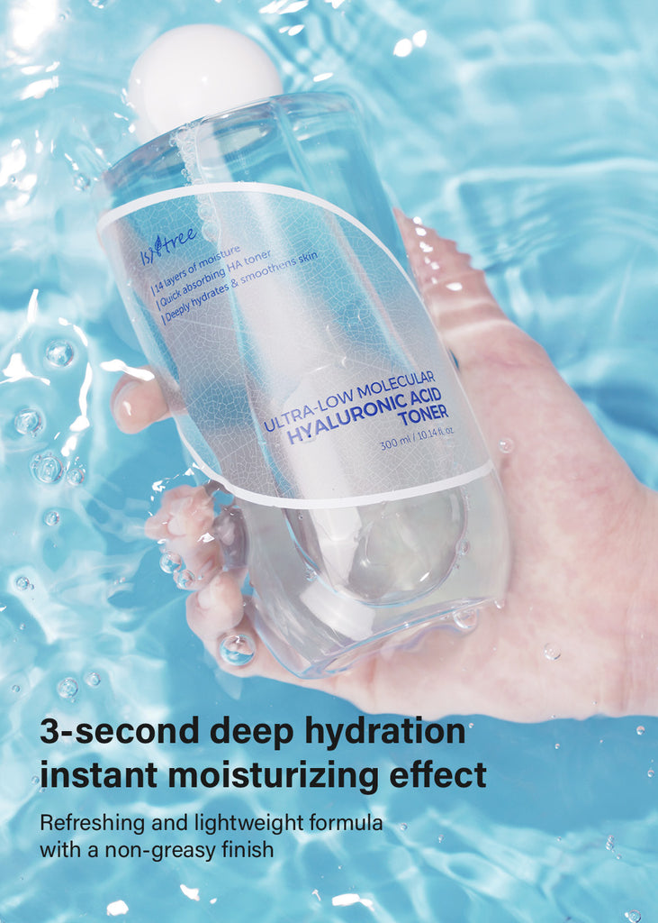 Isntree Ultra-Low Molecular Hyaluronic Acid Toner 300ml Seoul Scandal - Shop Miss A