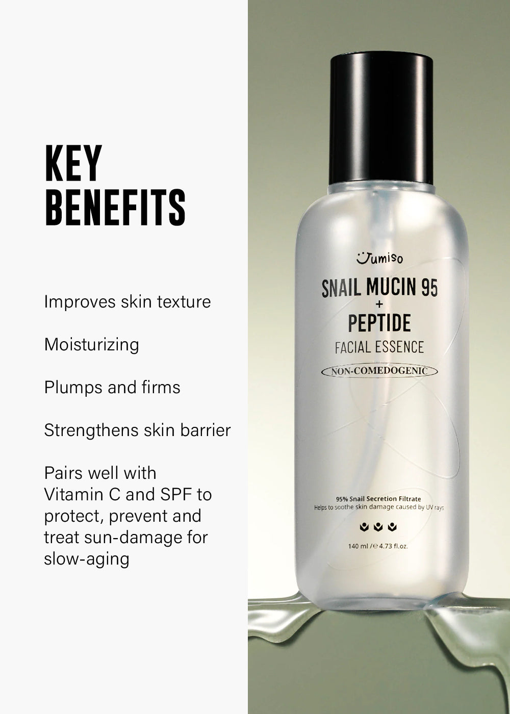 Jumiso Snail Mucin 95 + Peptide Facial Essence 140ml – Shop Miss A