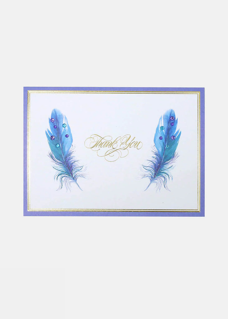 Thank You Feathers Greeting Card  ACCESSORIES - Shop Miss A