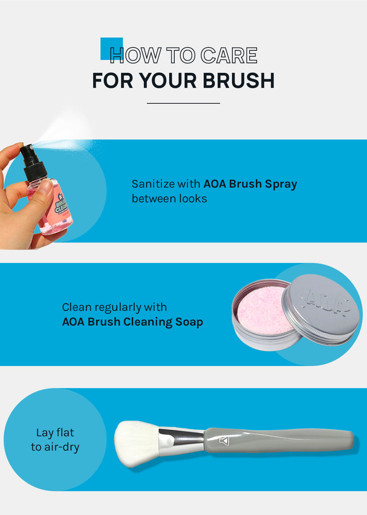 a2o Lab Blush + Bronzer Powder Brush  COSMETICS - Shop Miss A