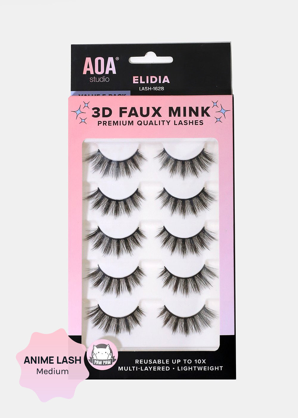 Paw Paw: 3D Faux Mink Lashes - Elidia 5-Pack – Shop Miss A