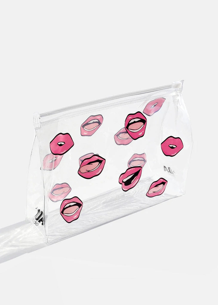 AOA Clear Makeup Pouch - Pink Lips  COSMETICS - Shop Miss A
