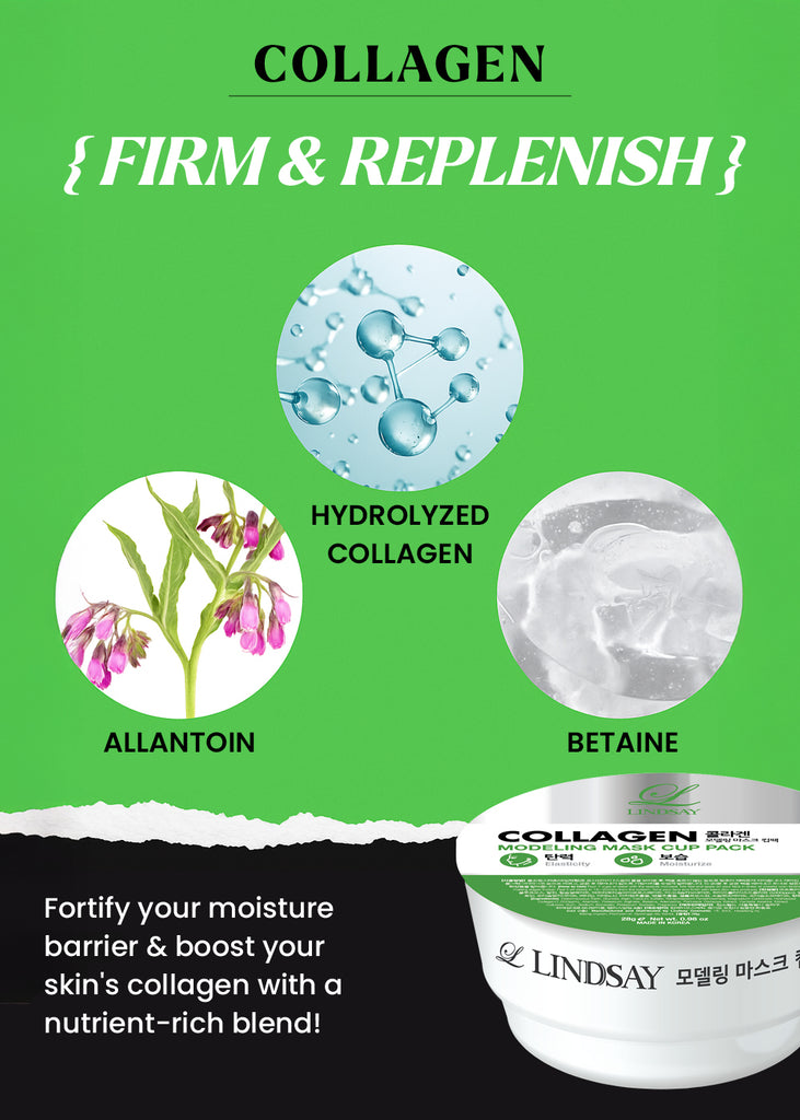 LINDSAY Disposable Modeling Mask Cup Pack 28g Collagen Seoul Scandal - Shop Miss A